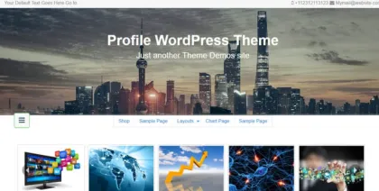 Profile Pro WordPress theme provided by InsertCart 2.6 GPL Theme