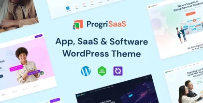 ProgriSaaS Creative Landing Page WordPress Theme 1.1.0 GPL Theme