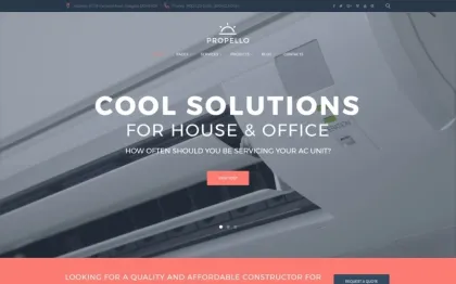 Propello Air Conditioning Maintenance WordPress Theme 1.0.0 GPL Theme