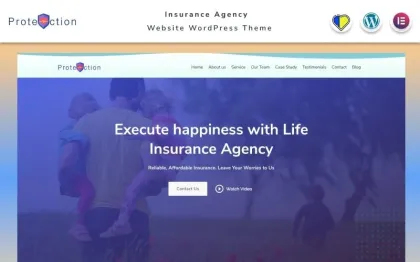 Protection Insurance Agency Website WordPress Theme 2.0 GPL Theme