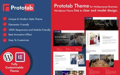 Prototab Multipurpose Business WordPress Theme 1.0.0 GPL Theme