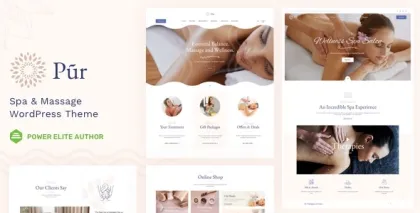 Pur Wellness Spa WordPress Theme 13.1 GPL Theme