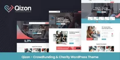 Qizon Crowdfunding Charity WordPress Theme 1.0.2 GPL Theme