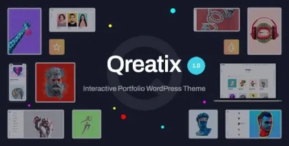 Qreatix – Interactive Portfolio WordPress Theme 1.6.6 GPL Theme