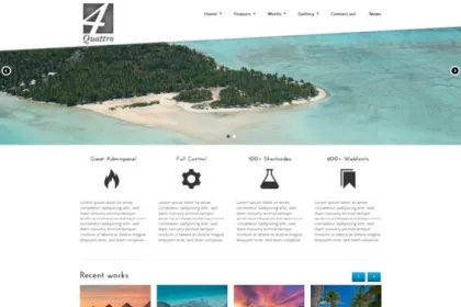 Quattro Premium WordPress Theme 1.01 GPL Theme