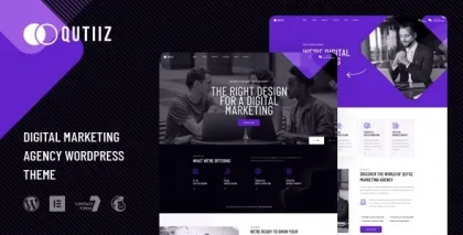 Qutiiz – Digital Marketing Agency WordPress Theme 1.2.1 GPL Theme
