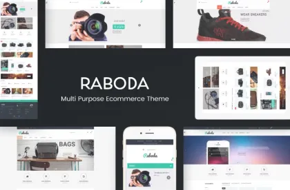 Raboda eCommerce Responsive WordPress Theme 1.5.5 GPL Theme