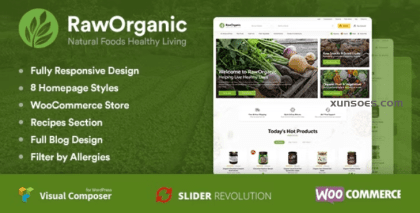 RawOrganic Healthy Food Store 1.0.4 GPL Theme