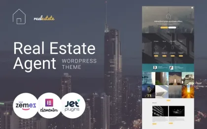 Real Estate Real Estate Agent WordPress Theme 1.0.1 GPL Theme