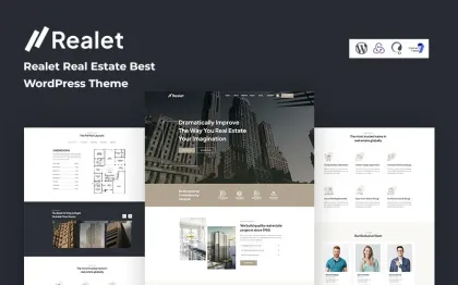 Realet Real Estate Best WordPress Theme 1.0.0 GPL Theme