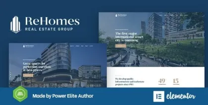 Rehomes Real Estate Group WordPress Theme 2.0.6 GPL Theme