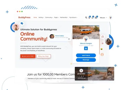 Reign WordPress BuddyPress Theme 7.0 GPL Theme