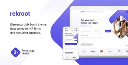 Rekroot Recruitment Agency Elementor WordPress Theme 1.0.2 GPL Theme