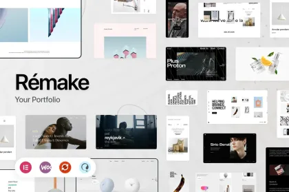 Remake Minimalist Portfolio Theme 1.1.7 GPL Theme