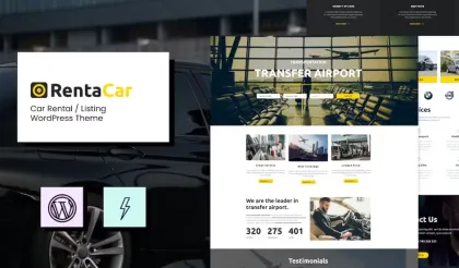 Rentacar Car Rental / Listing WordPress Theme 1.8 GPL Theme
