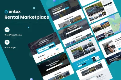 Rental Marketplace WordPress Theme Entox 1.1.1 GPL Theme
