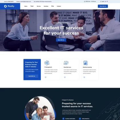 Restly IT Solutions Technology WordPress Theme 1.2.3 GPL Theme