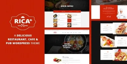 Rica Restaurant Pub WP Theme 1.9 1.9 GPL Theme