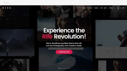 Rife Pro – Creative WP Theme​​ 2.4.17 GPL Theme