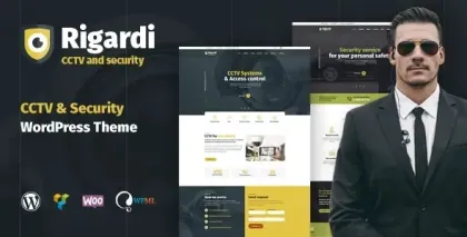 Rigardi CCTV Security Company Body Guard WordPress Theme 1.1.5 GPL Theme