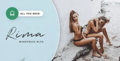 Rima Personal Blog WordPress Theme 2.1.0 GPL Theme