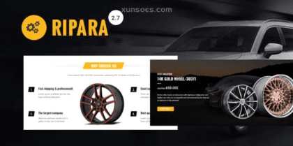 Ripara Auto Repair Car WooCommerce WordPress Theme 3.1 GPL Theme