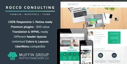 Rocco Flat WordPress Theme 1.4.3 GPL Theme