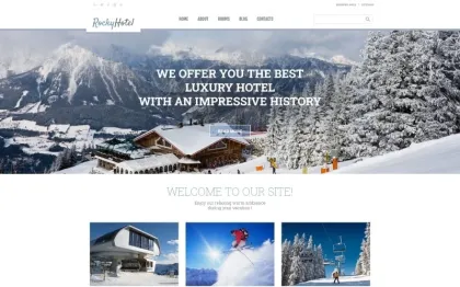 RockyHotel Hotel Multipurpose Modern WordPress Elementor Theme WordPress Theme 1.0.0 GPL Theme