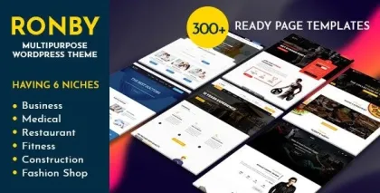 Ronby |  Niche Business Multi-Purpose WordPress Theme 6.1.1 GPL Theme