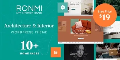 Ronmi Architecture and Interior Design WordPress Theme 1.1 GPL Theme