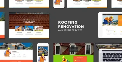 Roofing Renovation Repair Service WordPress Theme 2.8 GPL Theme