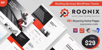 Roonix Roofing Services WordPress Theme 1.5 GPL Theme