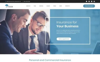 Roox Insurance WordPress Theme 1.0.0 GPL Theme