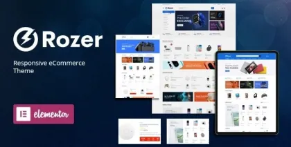 Rozer Digital eCommerce WordPress Theme 1.0.2 GPL Theme