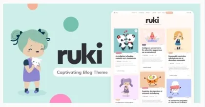 Ruki A Captivating Personal Blog Theme 1.3.6 GPL Theme