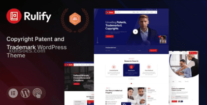 Rulify Intellectual Property Consultancy Law Firm WordPress Theme 1.0.0 GPL Theme