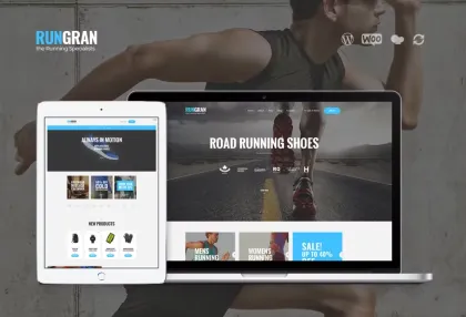 Run Gran E-commerce Sport Store WordPress Theme 1.1.2 GPL Theme