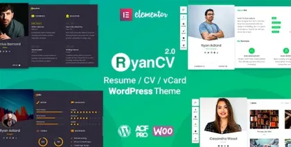 RyanCV CV Resume Theme 3.6.0 GPL Theme