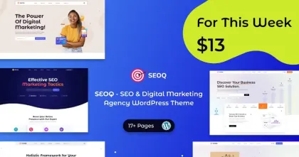 SEOQ – SEO Digital Marketing Agency WordPress 1.0.1 GPL Theme