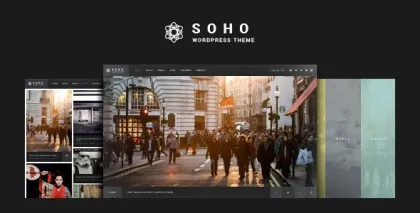 SOHO Fullscreen Photo Video WordPress Theme 2.6.2 GPL Theme