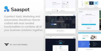 SaaSpot SaaS Marketing Automation WordPress Theme 1.9.0 GPL Theme