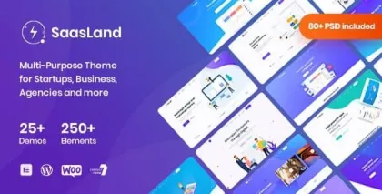 SaasLand 3.6.4 GPL Theme