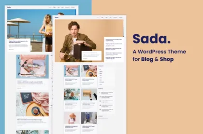Sada A WordPress Theme For Blog Shop 1.1.4 GPL Theme