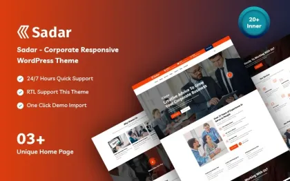 Sadar Corporate Business WordPress Theme 1.0.0 GPL Theme