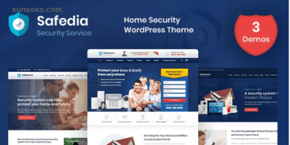 Safedia- Home Security WordPress Theme 1.5 GPL Theme