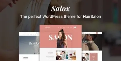 Salox | Hair Salon WordPress Theme 1.1.2 GPL Theme