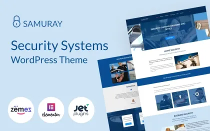 Samuray Elementor-based security WordPress Theme 1.0.0 GPL Theme