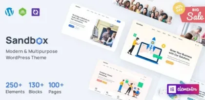 Sandbox Modern Multipurpose WordPress Theme 1.1.6 GPL Theme