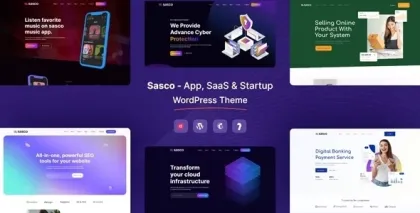 Sasco SaaS Technology WordPress Theme 1.0.5 GPL Theme