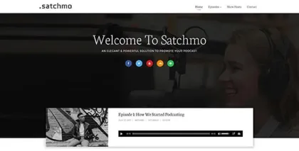 Satchmo Podcasting WordPress Theme 1.7.7 GPL Theme